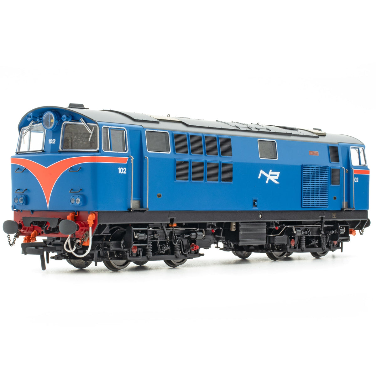 102 'Falcon' NIR Blue, with Red Arc