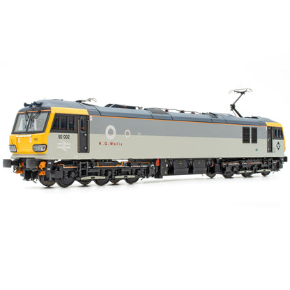 BR Class 92 - Railfreight Grey - 92002 'H. G. Wells' - DCC Silent