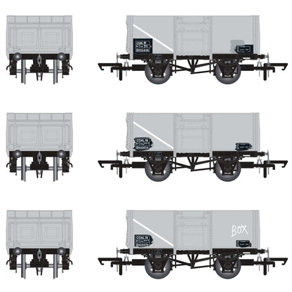 BR 16T Mineral - 1/109 - BR Freight Grey (TOPS COAL 16) - Pack H