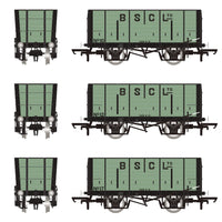 BSC (Internal User) Hopper - Pale Green, with black ironwork - Triple Pack