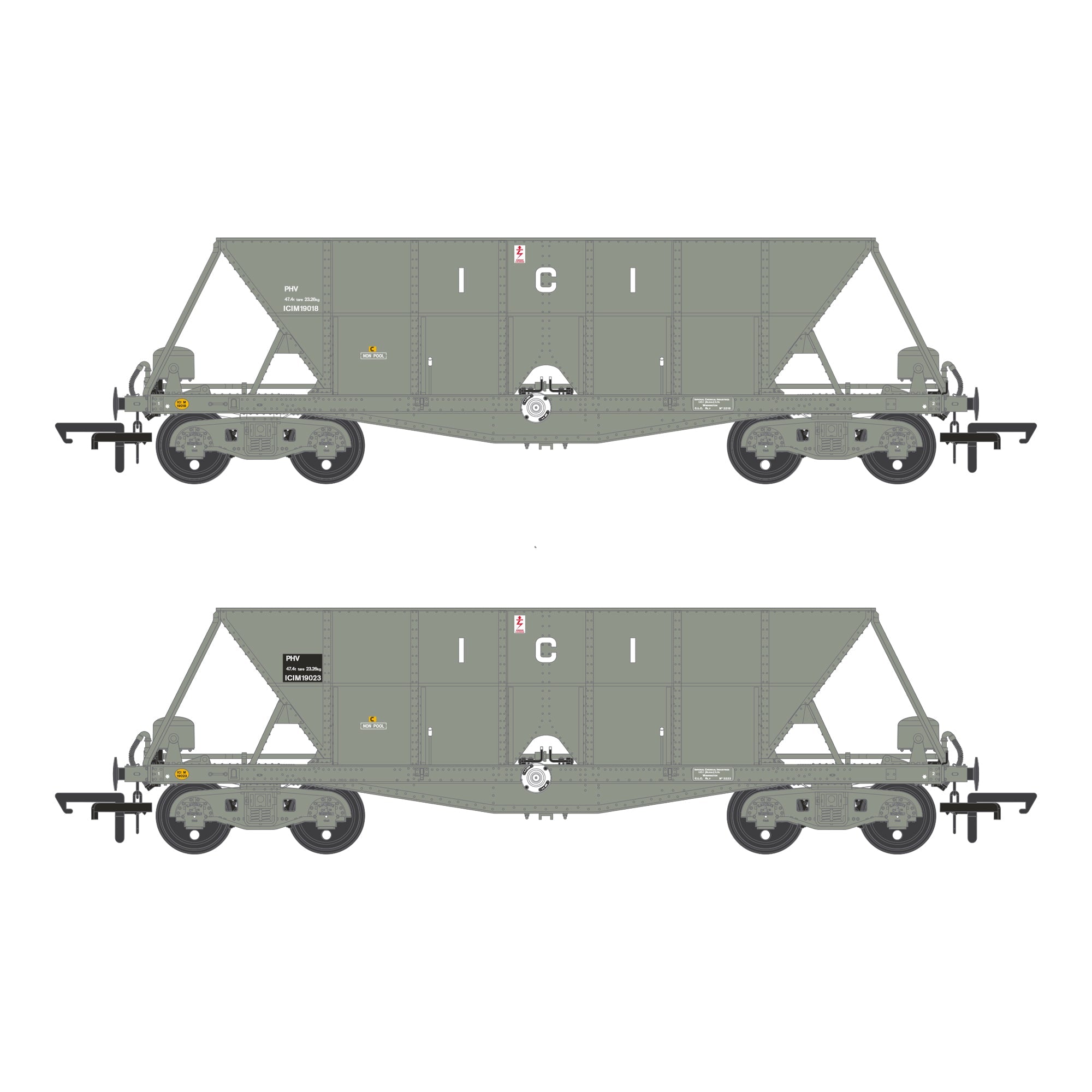 ICI Hopper - 1973 to 1992 - Twin Pack A