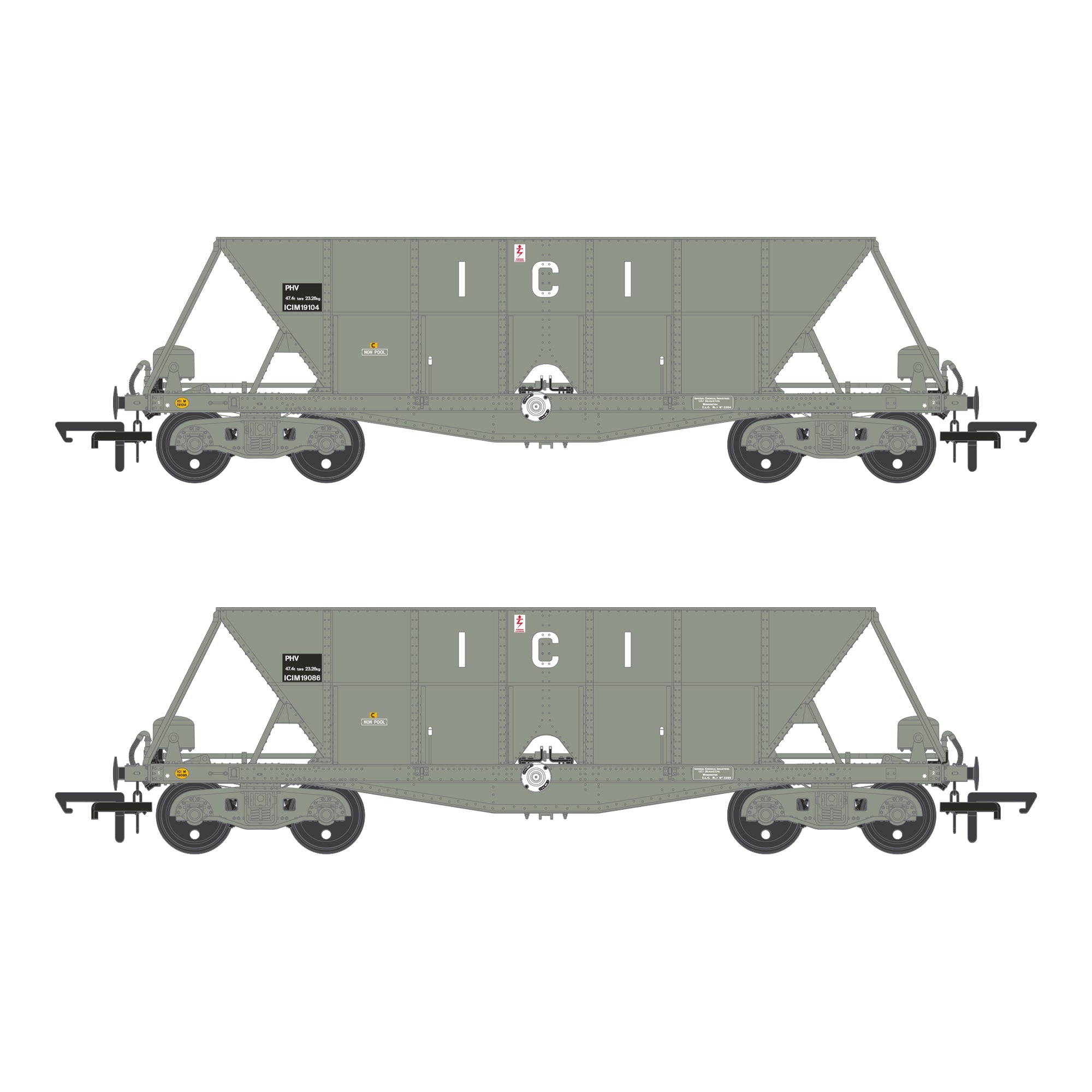 ICI Hopper - 1973 to 1992 - Twin Pack D