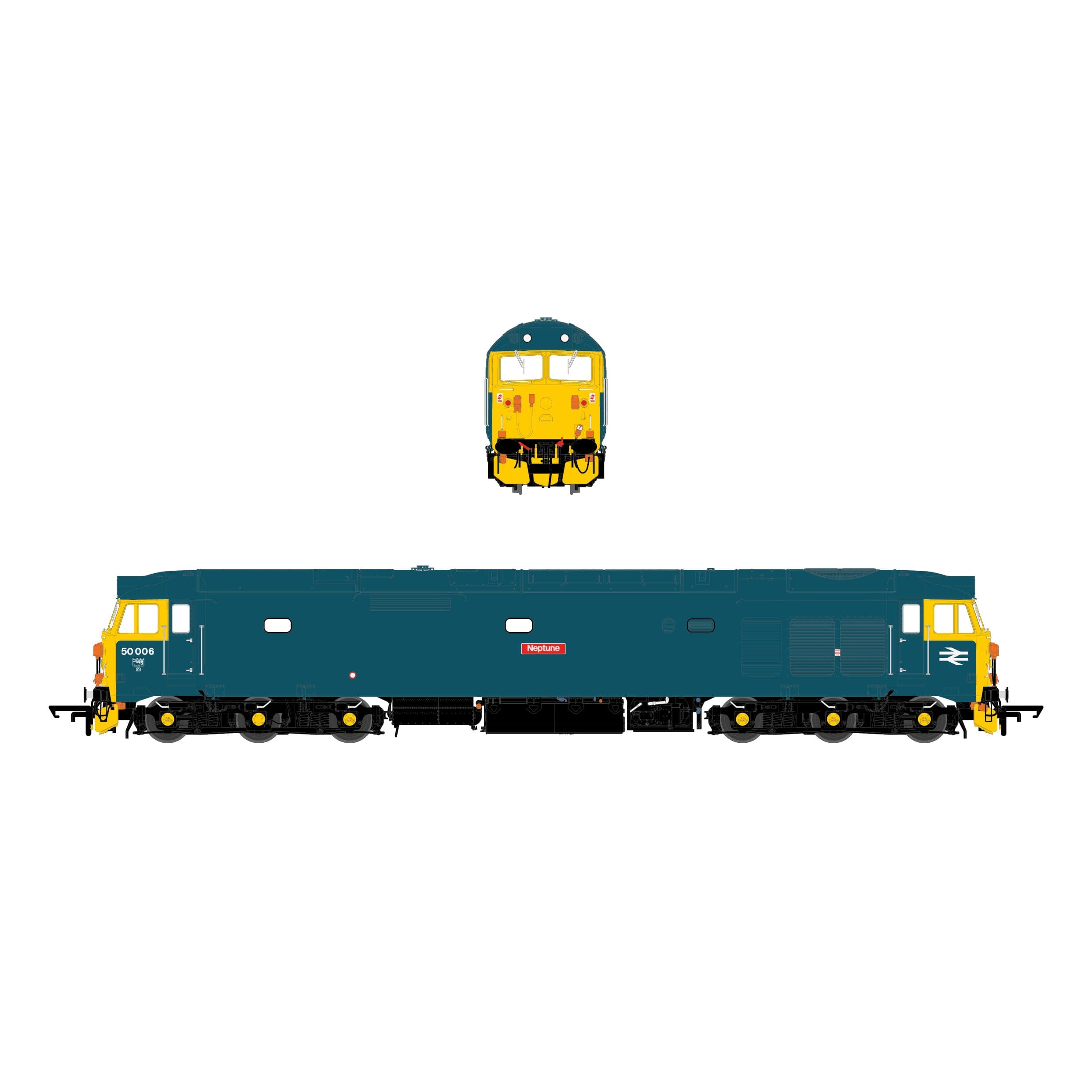 BR Class 50 - BR Blue - 50006 'Neptune'