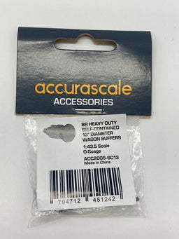 BR Heavy Duty/Self-Contained 13" Diameter Wagon Buffers in O Scale