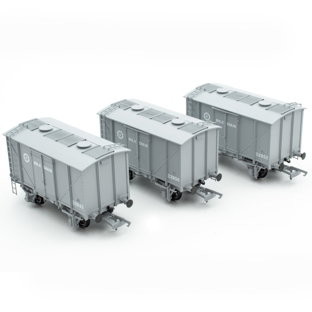 CIE Bulleid Bulk Grain Wagon - Grey (CIE Roundel era) - Pack 1