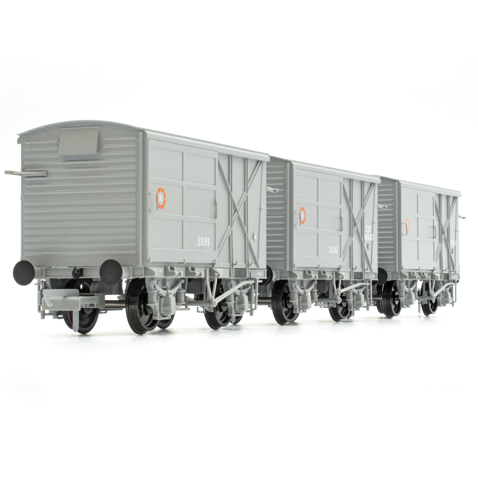 CIE Bulleid Pallet Van - Grey (CIE roundel era) - Pack 3