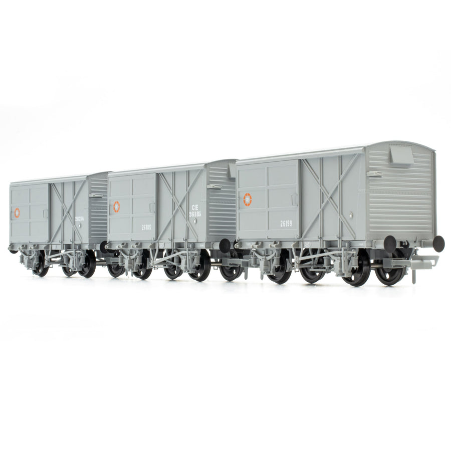CIE Bulleid Pallet Van - Grey (CIE roundel era) - Pack 3