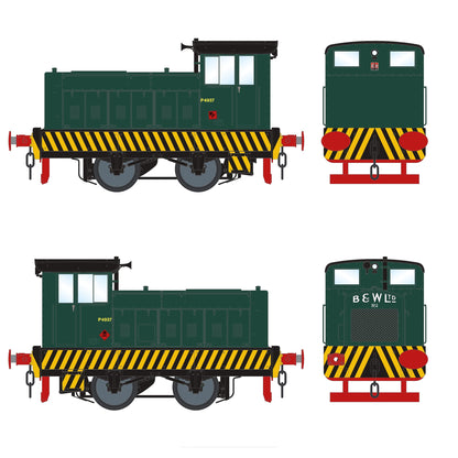 245034/1947 - Babcock & Wilcox No. P4937 - Industrial Green, with Wasp Stripes - DCC Sound Fitted